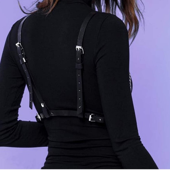 iHeartRaves Brown and Silver Harness - Picture 4 of 4